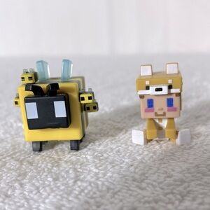 Minecraft Cute Series 18 Shiba Steve & Beee Mini Figures